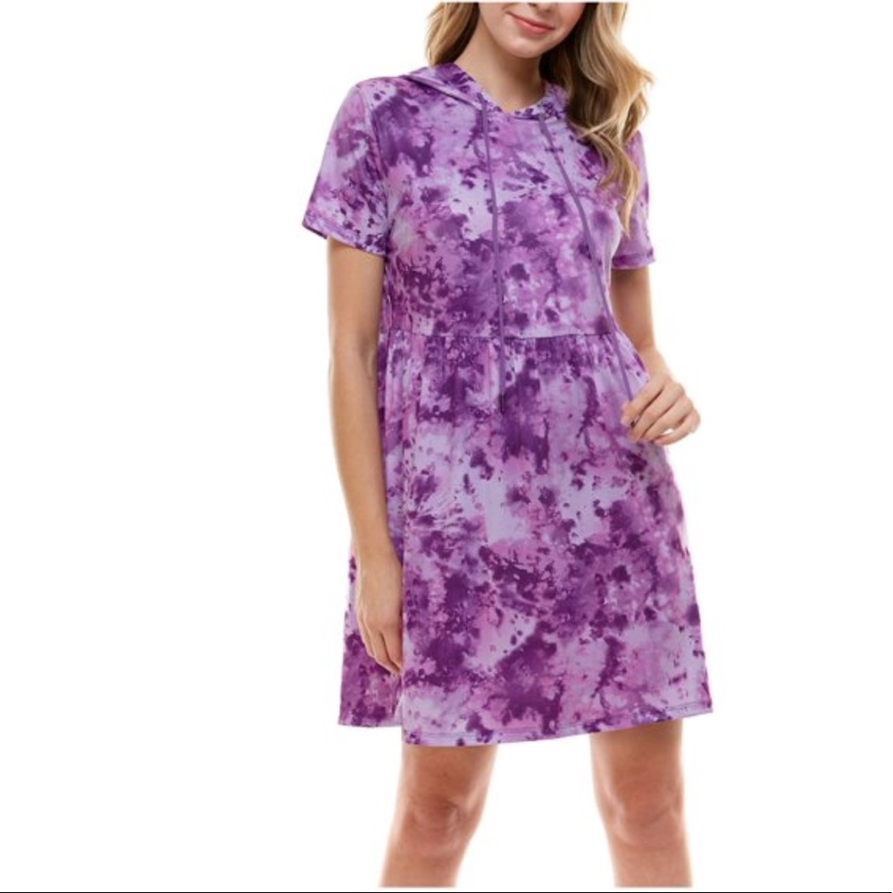 Purple dress with a huddle